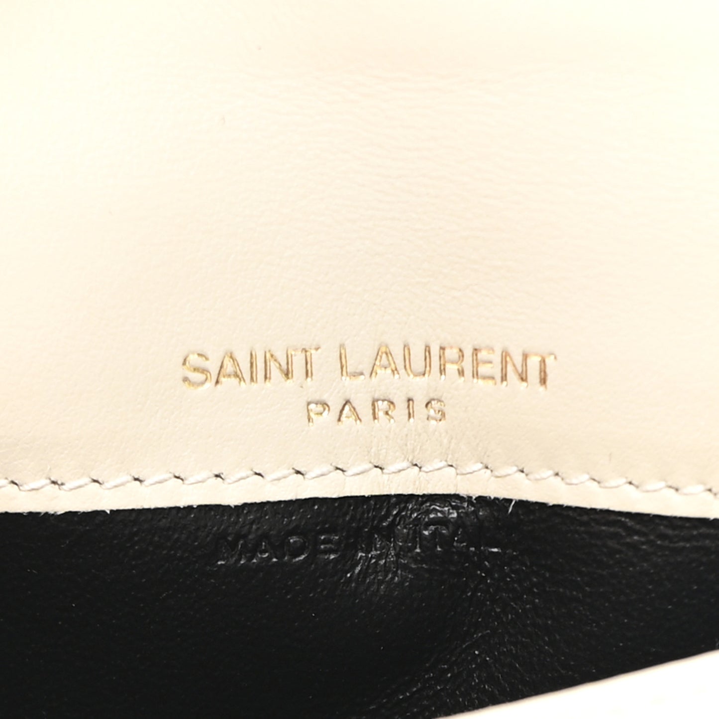Calfskin Crocodile Embossed Uptown Monogram Card Case Crema Soft