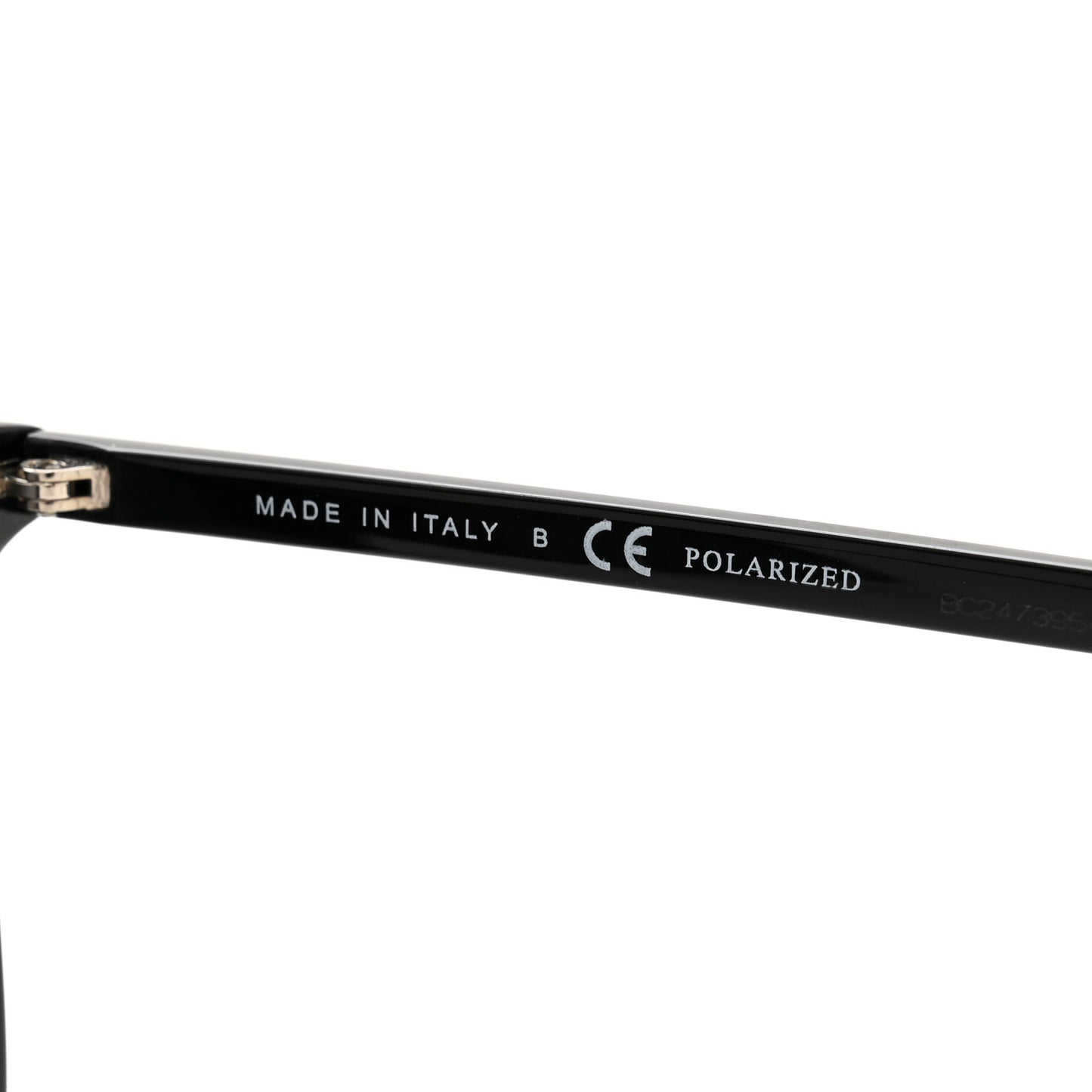 Acetate Polarized Square Sunglasses 5447 Black