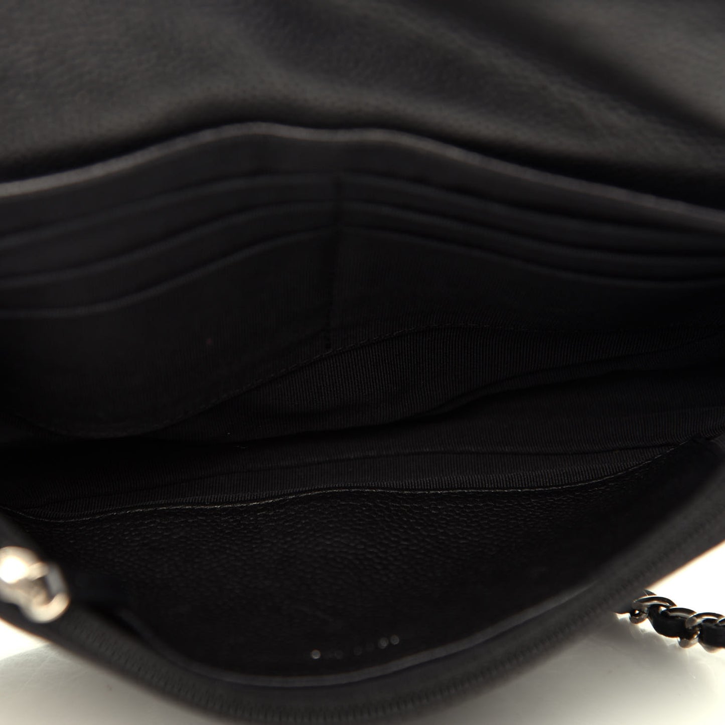 Caviar Half Moon Wallet On Chain WOC Black