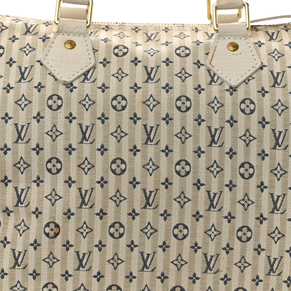 Louis Vuitton Mini Lin Croisette Speedy 30 Blue 8 of 15