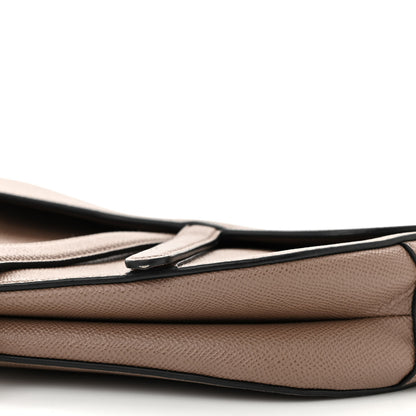 Christian Dior Grained Calfskin Saddle Bag Warm Taupe 10 of 12
