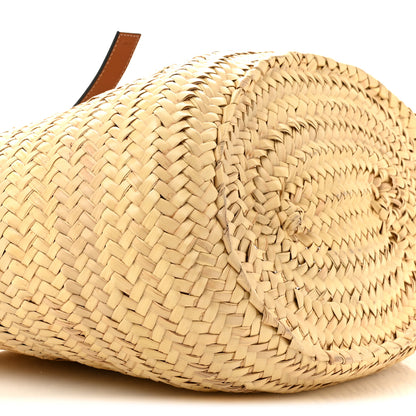 Loewe Raffia Large Basket Tote Bag Natural Tan 9 of 13