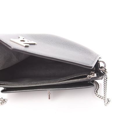 Louis Vuitton Soft Calfskin My Lockme Chain Pochette Black 5 of 10