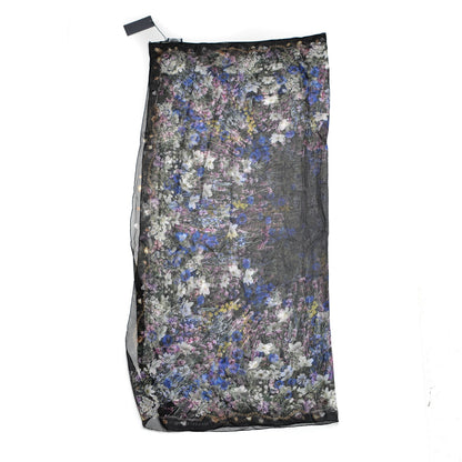 Alexander McQueen Silk Chiffon Wild Meadow Shawl Black 4 of 6