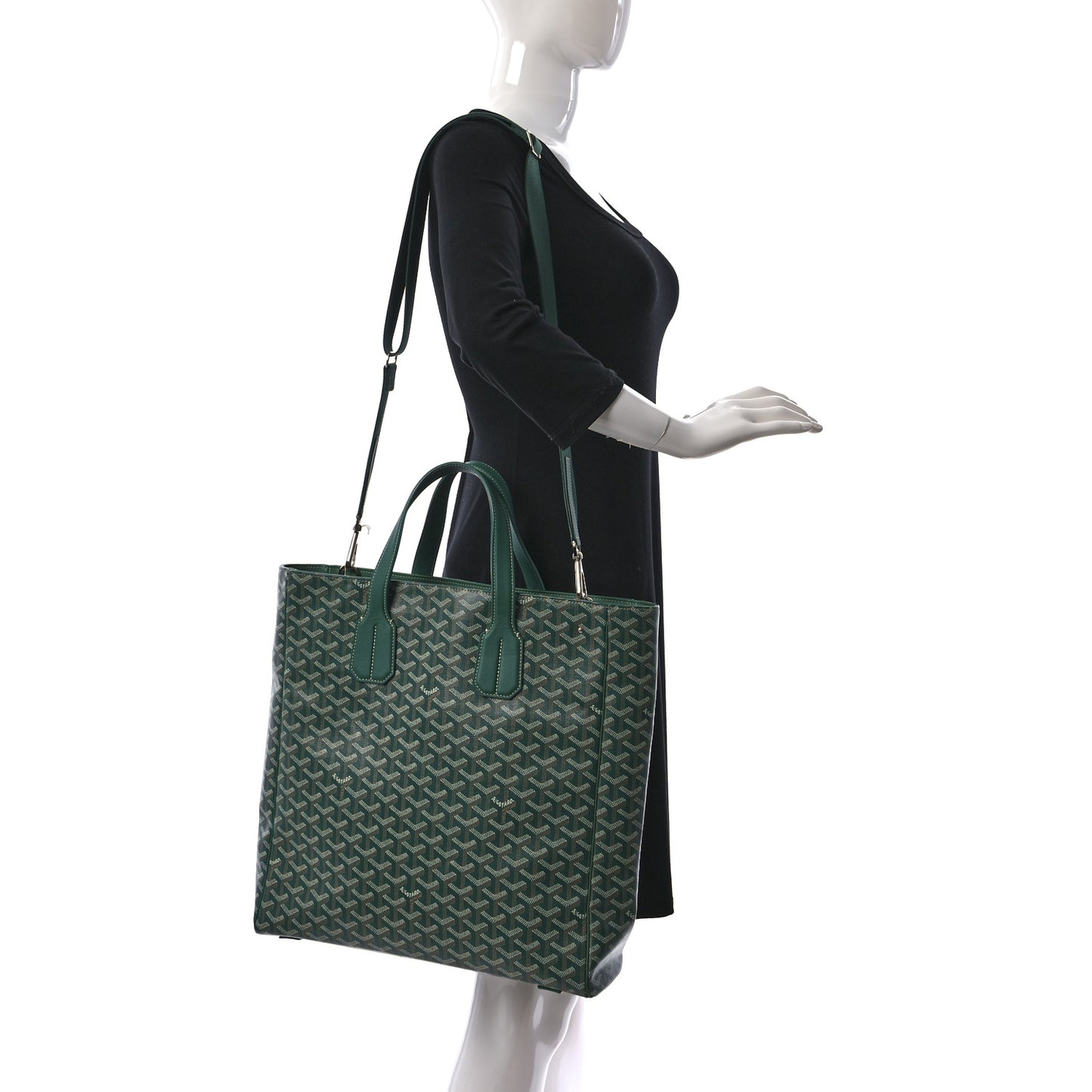 Goyardine Voltaire III Tote Green