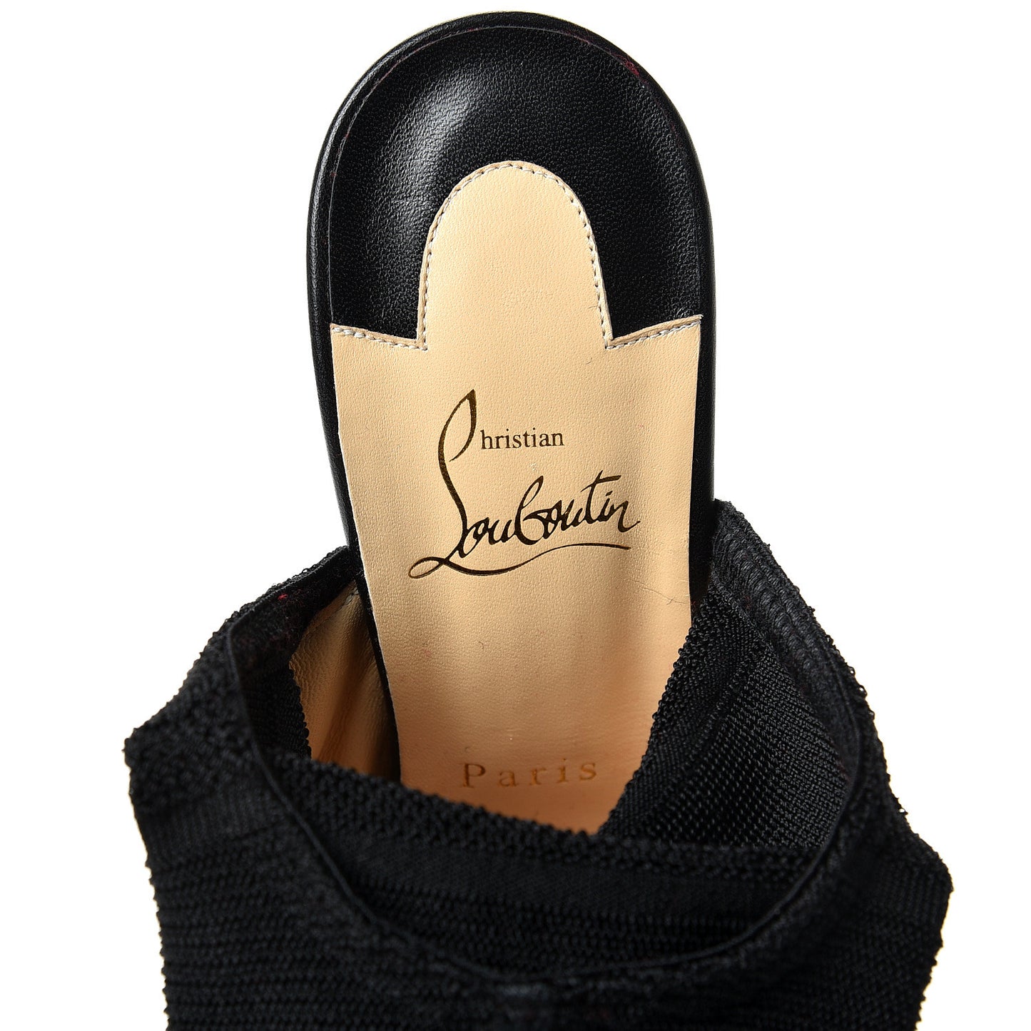 Maille Tricot Nappa Cheminene 120 Sock Ankle Boots 40 Black