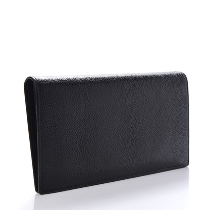 Chanel Caviar Timeless CC Yen Wallet Black 3 of 9