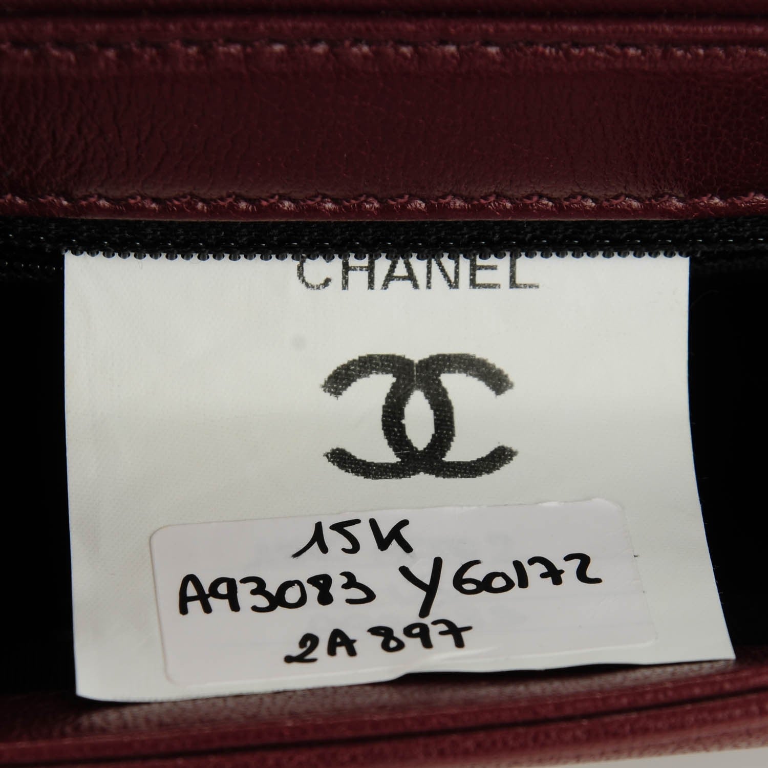 Chanel Sheepskin Quilted Small Mademoiselle Vintage Flap Dark Red 9 of 9
