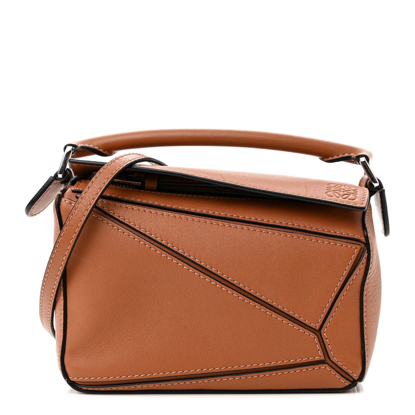 Calfskin Mini Puzzle Bag Tan