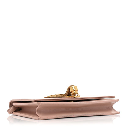 Saint Laurent Smooth Calfskin Classic Monogram Kate Tassel Chain Wallet Pale Pink 4 of 29