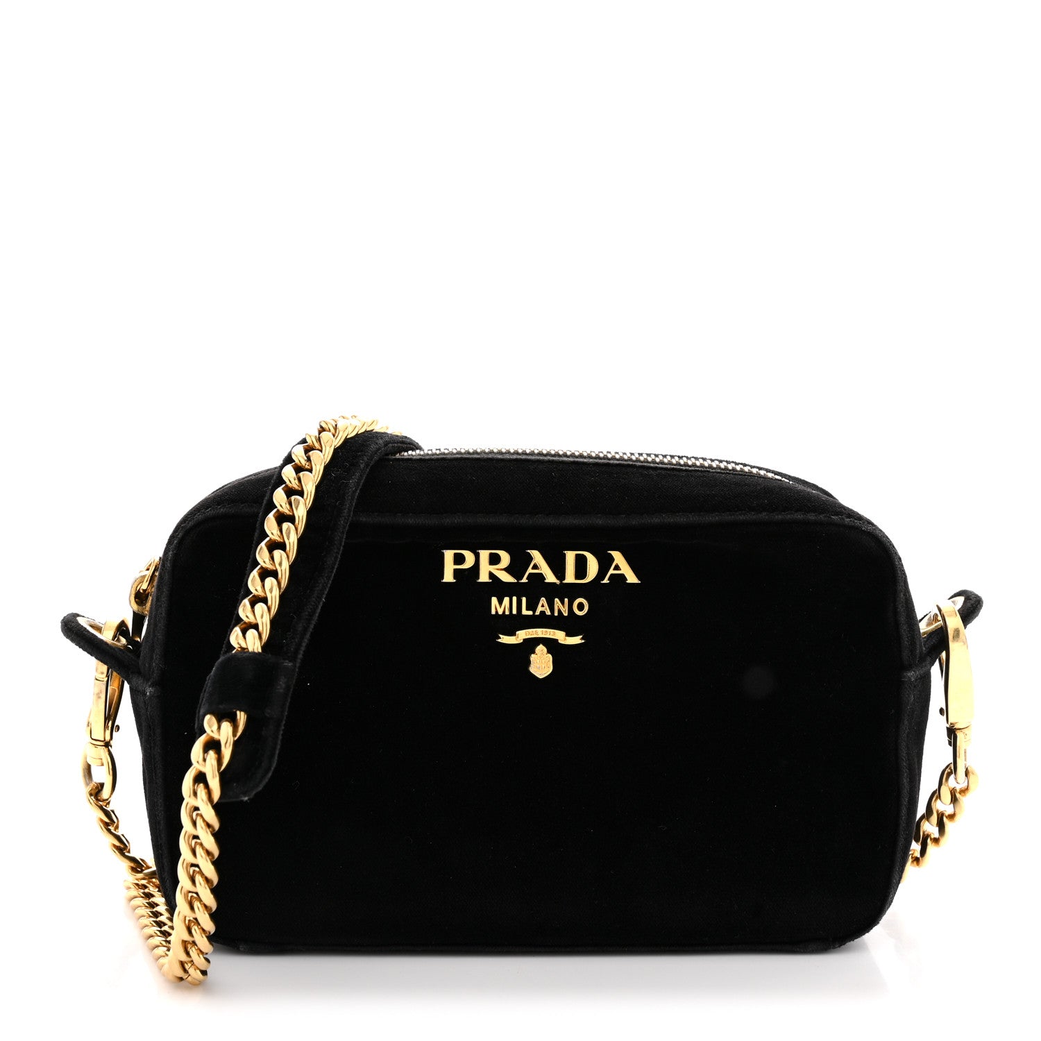 Prada Velluto Camera Bag Black 1 of 11