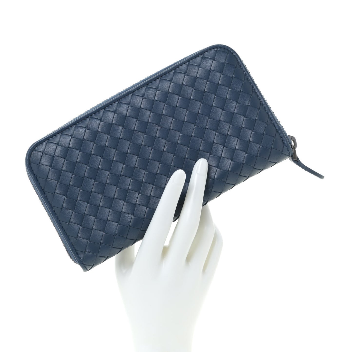 Nappa Intrecciato Zip Around Wallet Pacific