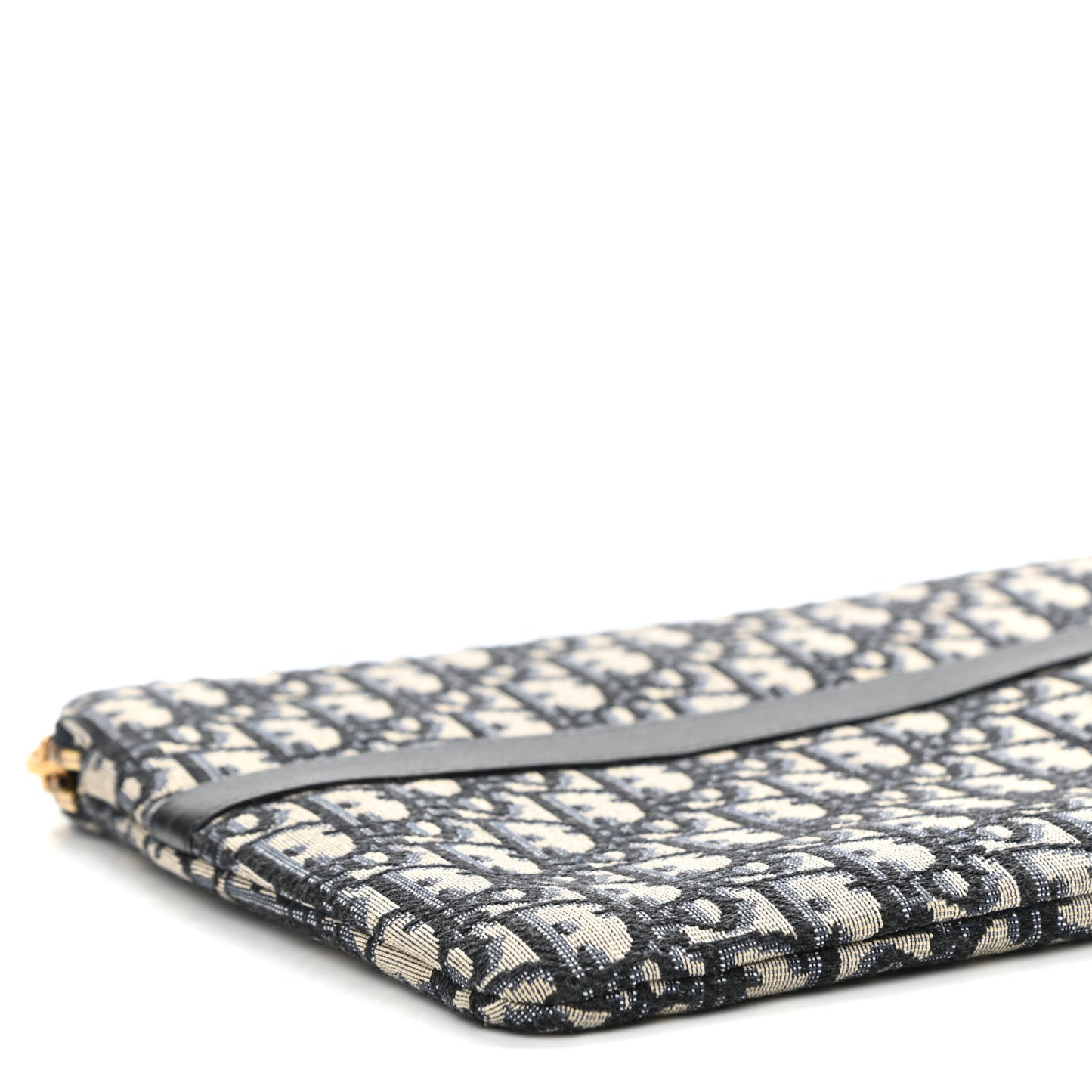 Oblique Pouch Clutch Blue