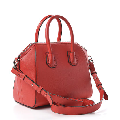 Givenchy Sugar Goatskin Mini Antigona Medium Red 3 of 10