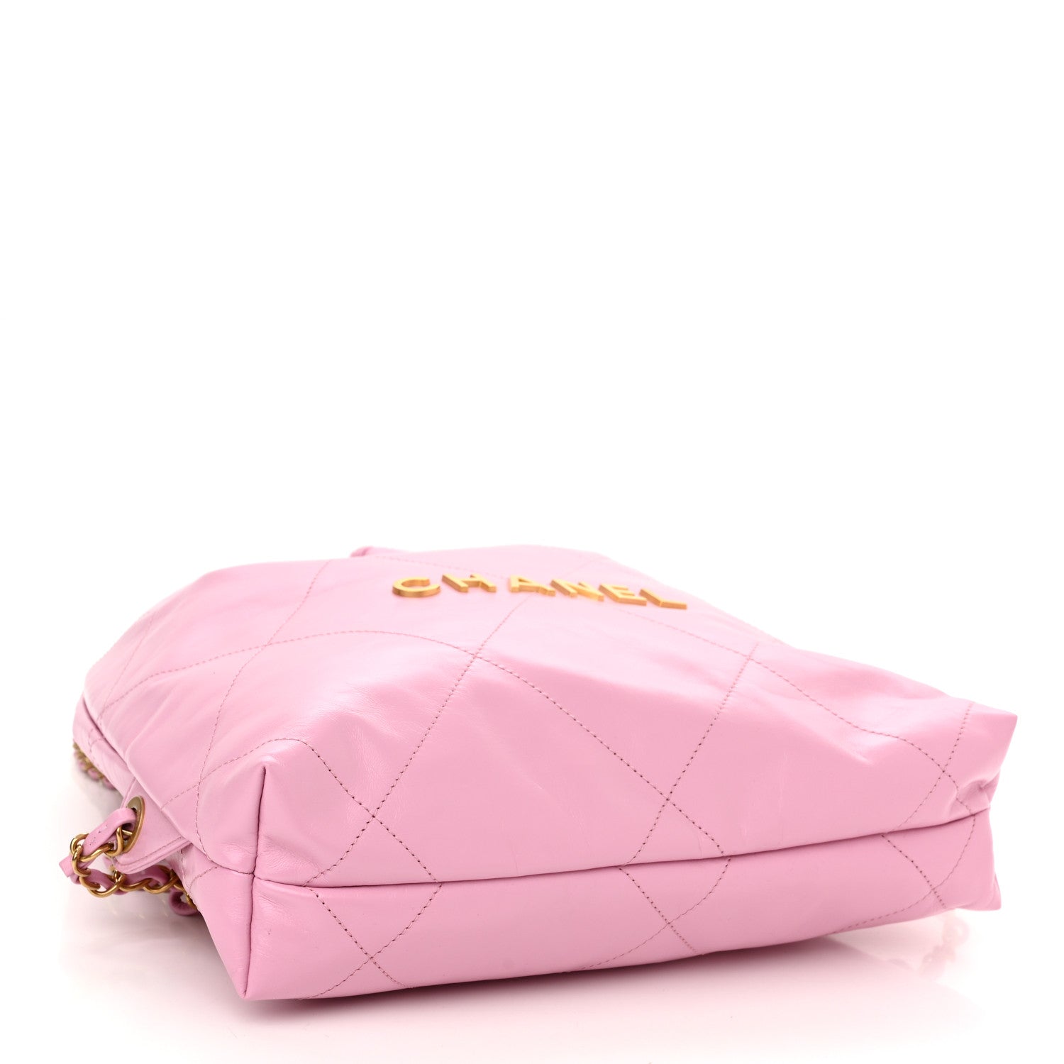 Chanel Shiny Calfskin Quilted Chanel 22 Backpack Lilac 3 of 9