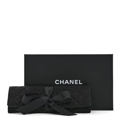 Chanel Grosgrain Quilted Jewelry Roll Case 12 of 12