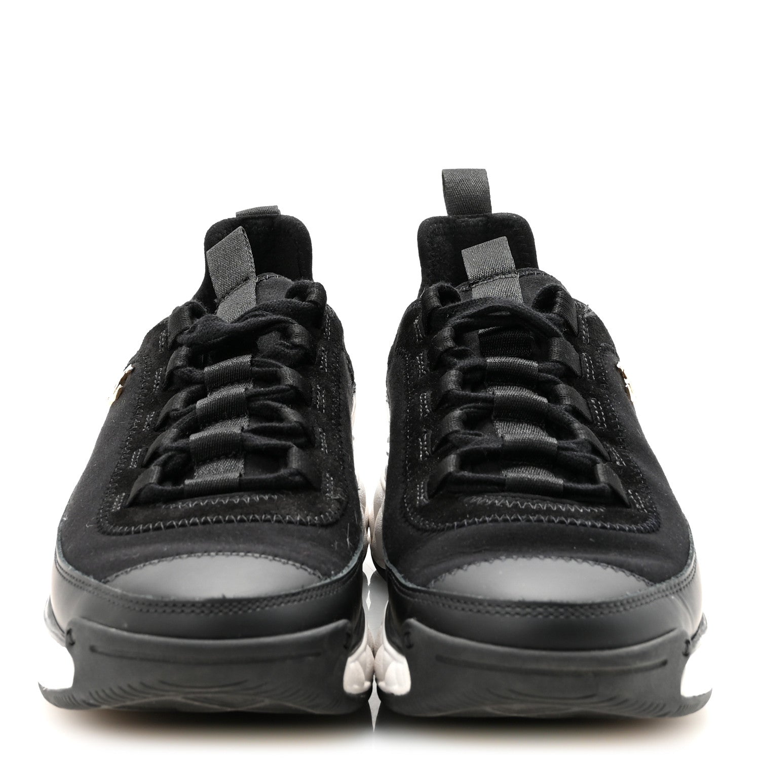 Chanel Velvet Calfskin Mixed Fibers CC Sneakers 37 Black 3 of 10