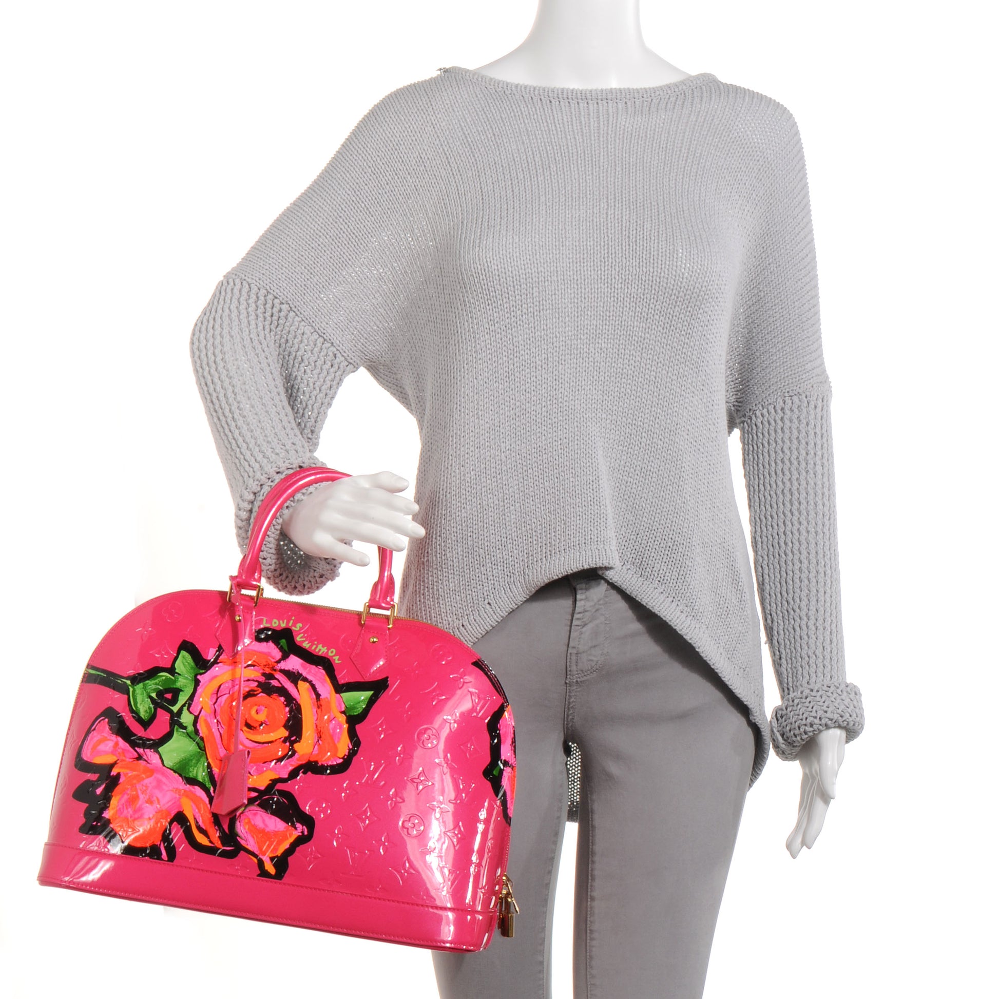 Louis Vuitton Vernis Roses Alma GM Rose Pop 2 of 7
