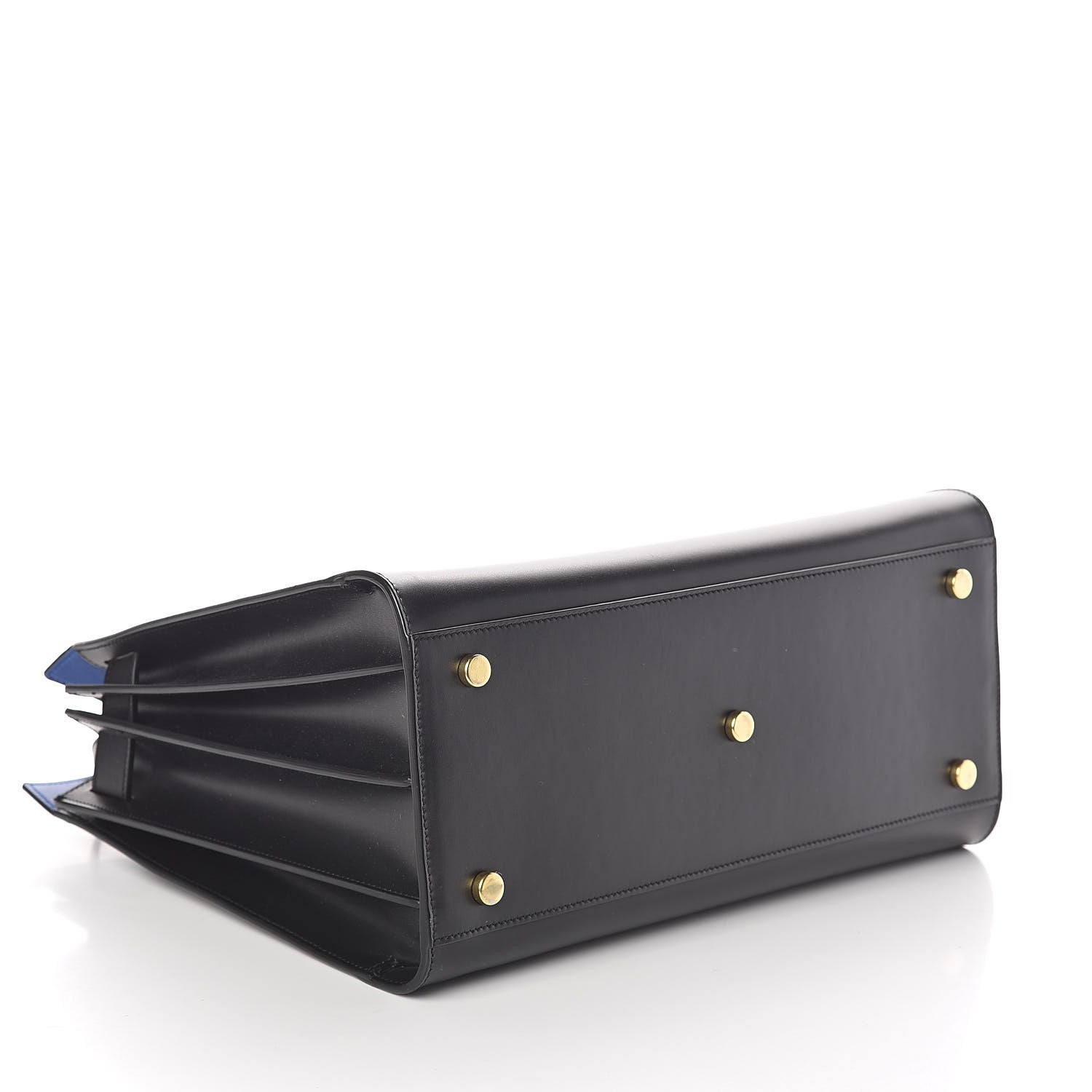 Saint Laurent Calfskin Small Sac De Jour Black Royal Blue 4 of 9