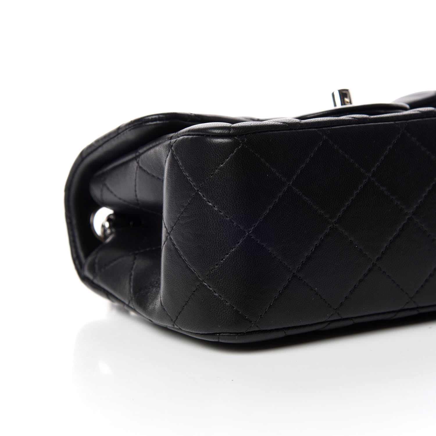 Chanel Lambskin Quilted Mini Square Flap Black 5 of 10