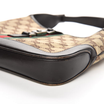 Gucci Monogram Web Small Jackie O Hobo Dark Brown 9 of 15