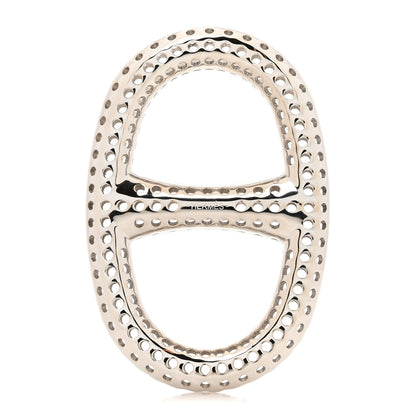 Hermes Palladium Chaine D'Ancre Perforee Scarf Ring 1 of 3