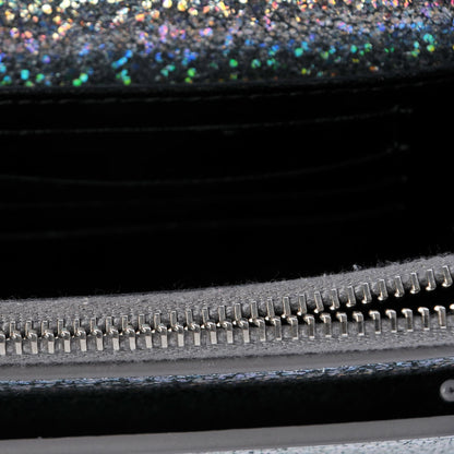 Saint Laurent Metallic Crackled Calfskin Monogram Sunset Chain Wallet Star Light 8 of 15