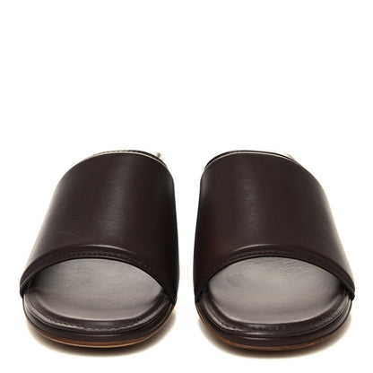 Bottega Veneta Vienna Calfskin The Band Mule Sandals 36.5 Bitter Chocolate 1 of 8