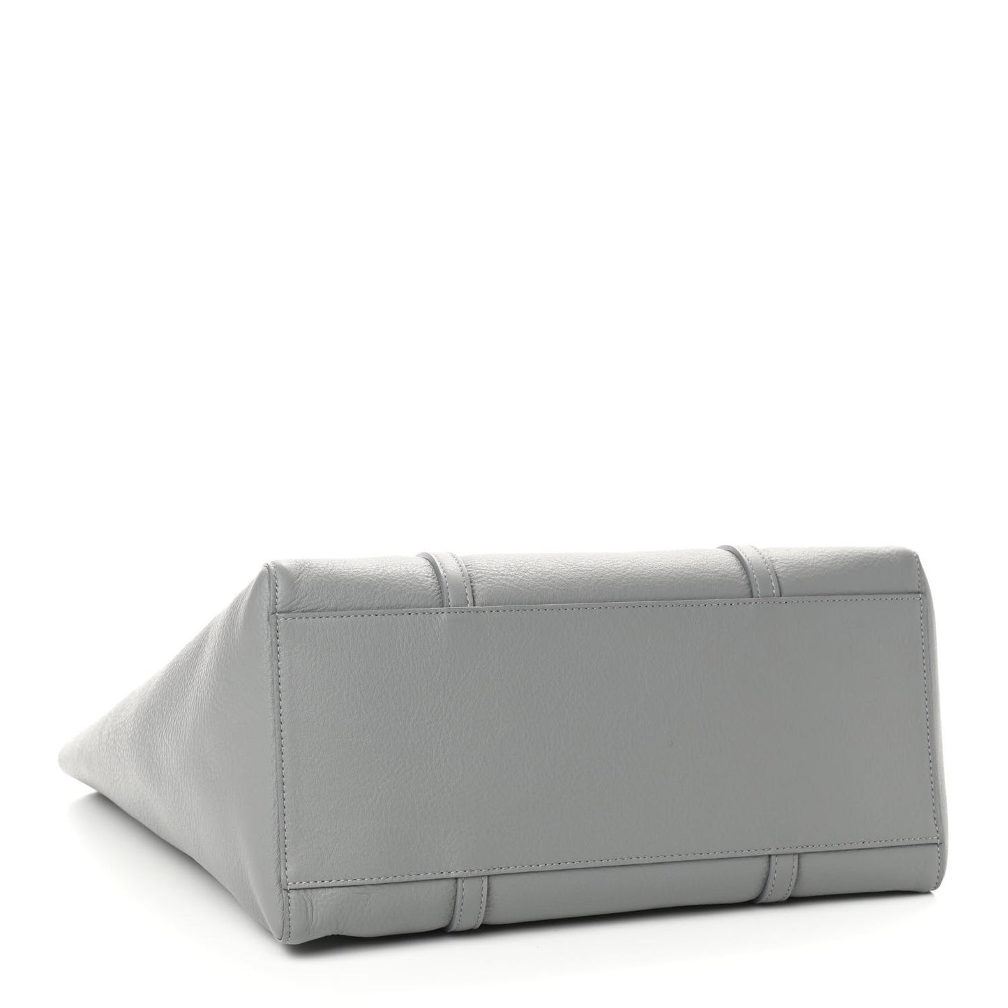 Smooth Calfskin Logo Double Sided Small Everyday Tote Balenciaga Grey Black