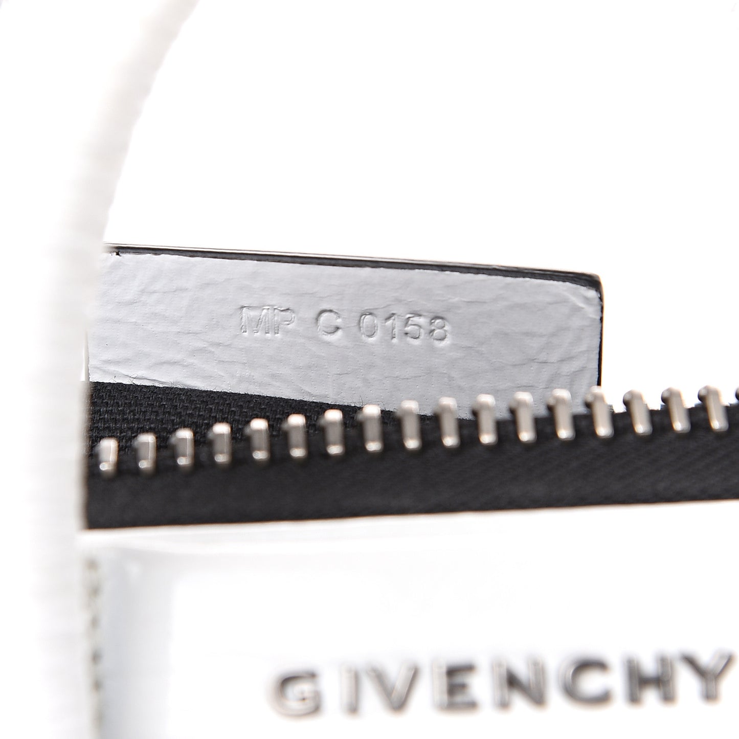 Crinkled Patent Calfskin Mini Antigona White