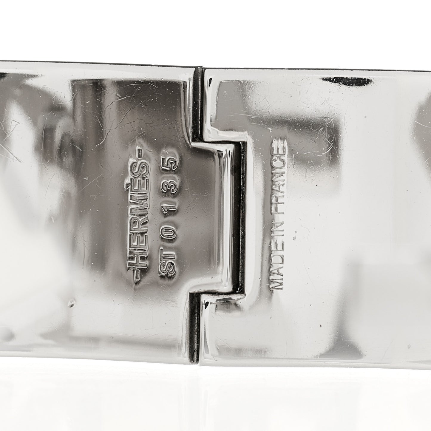 Enamel Wide Clic Clac H Bracelet PM Vieux Rose White