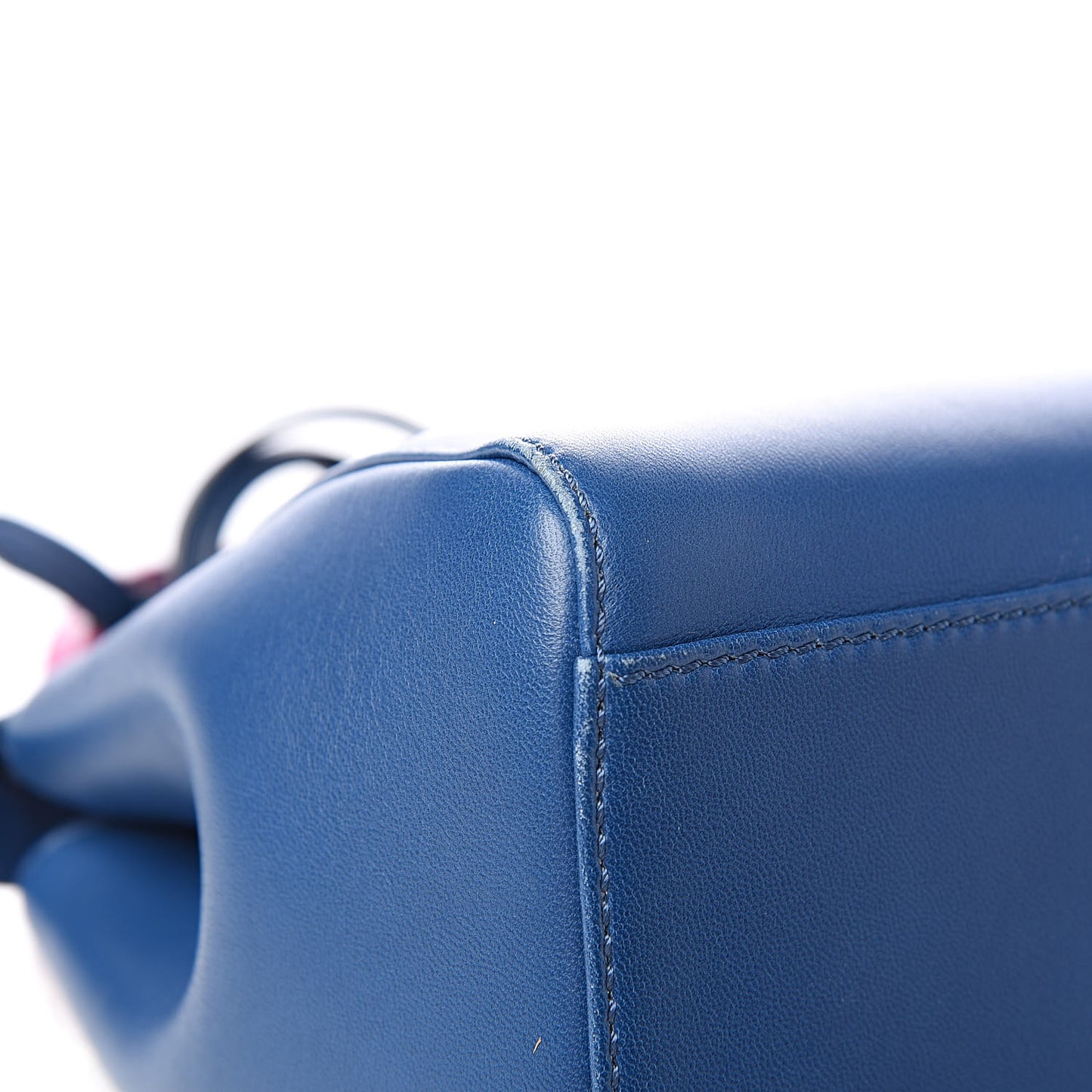 Nappa Colorblock Mini Peekaboo Iconic Satchel Iris Magenta Bubblegum