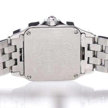 Cartier Stainless Steel Pink Mother of Pearl 20mm Santos Demoiselle Quartz Watch 5 of 8