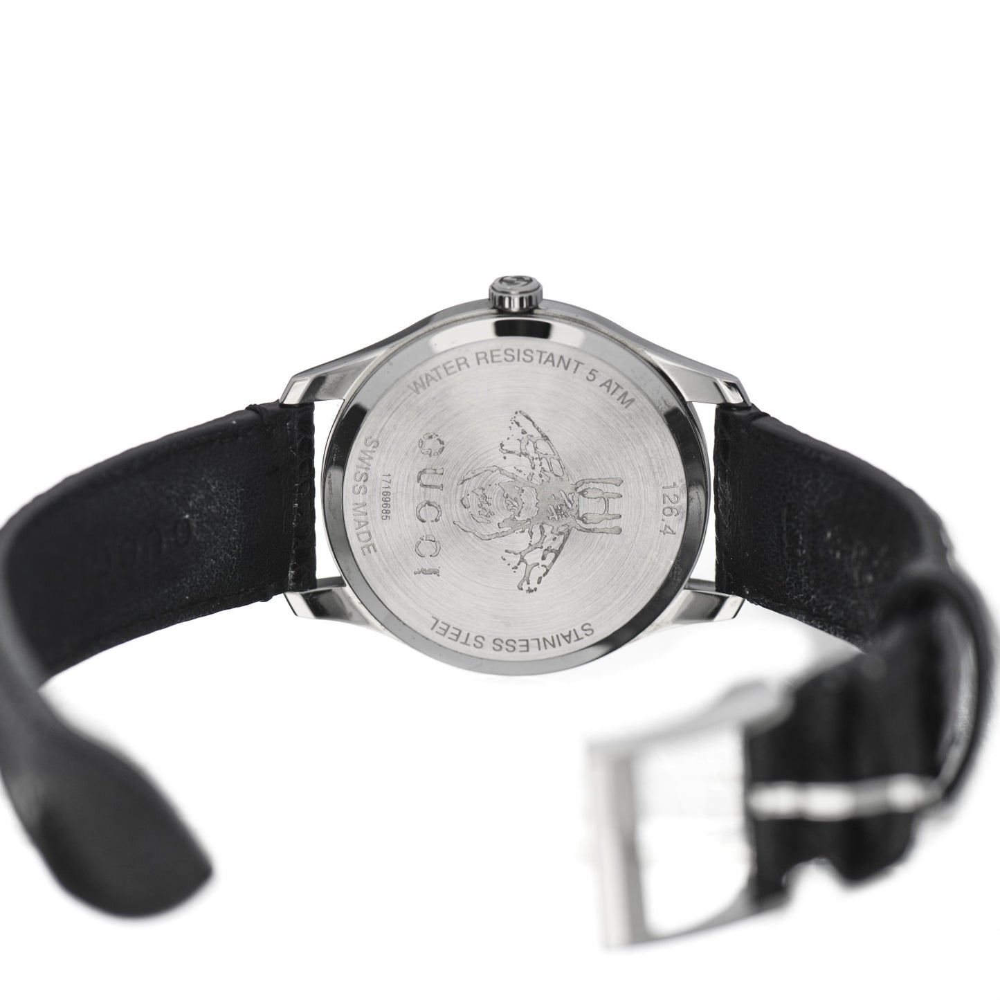 Stainless Steel Lizard 38mm G-Timeless Moonphase Star Planet Quartz Watch Black