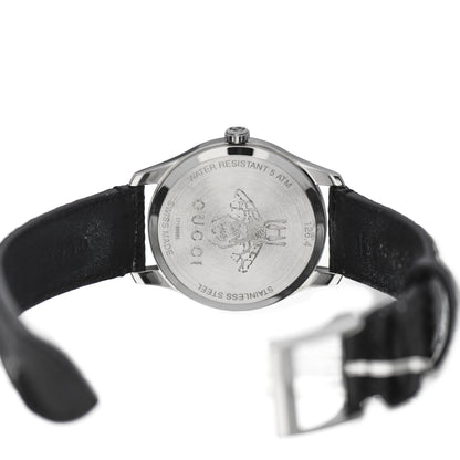 Gucci Stainless Steel Lizard 38mm G-Timeless Moonphase Star Planet Quartz Watch Black 4 of 6