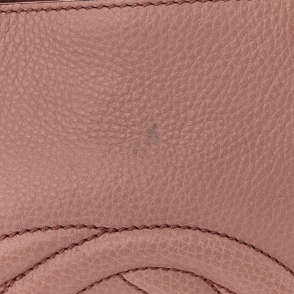 Gucci Pebbled Calfskin Medium Soho Chain Shoulder Bag Dark Cipria 11 of 11