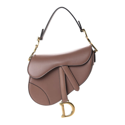 Christian Dior Calfskin Mini Saddle Bag Taupe 1 of 10