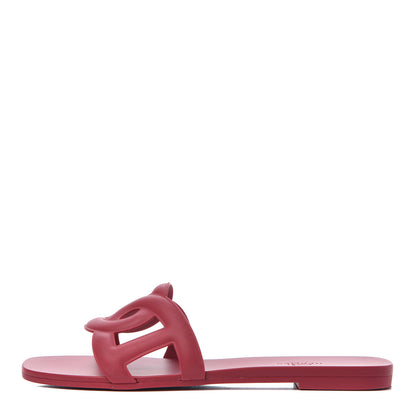 Hermes Rubber Aloha Sandals 38 Rose Baie 1 of 14