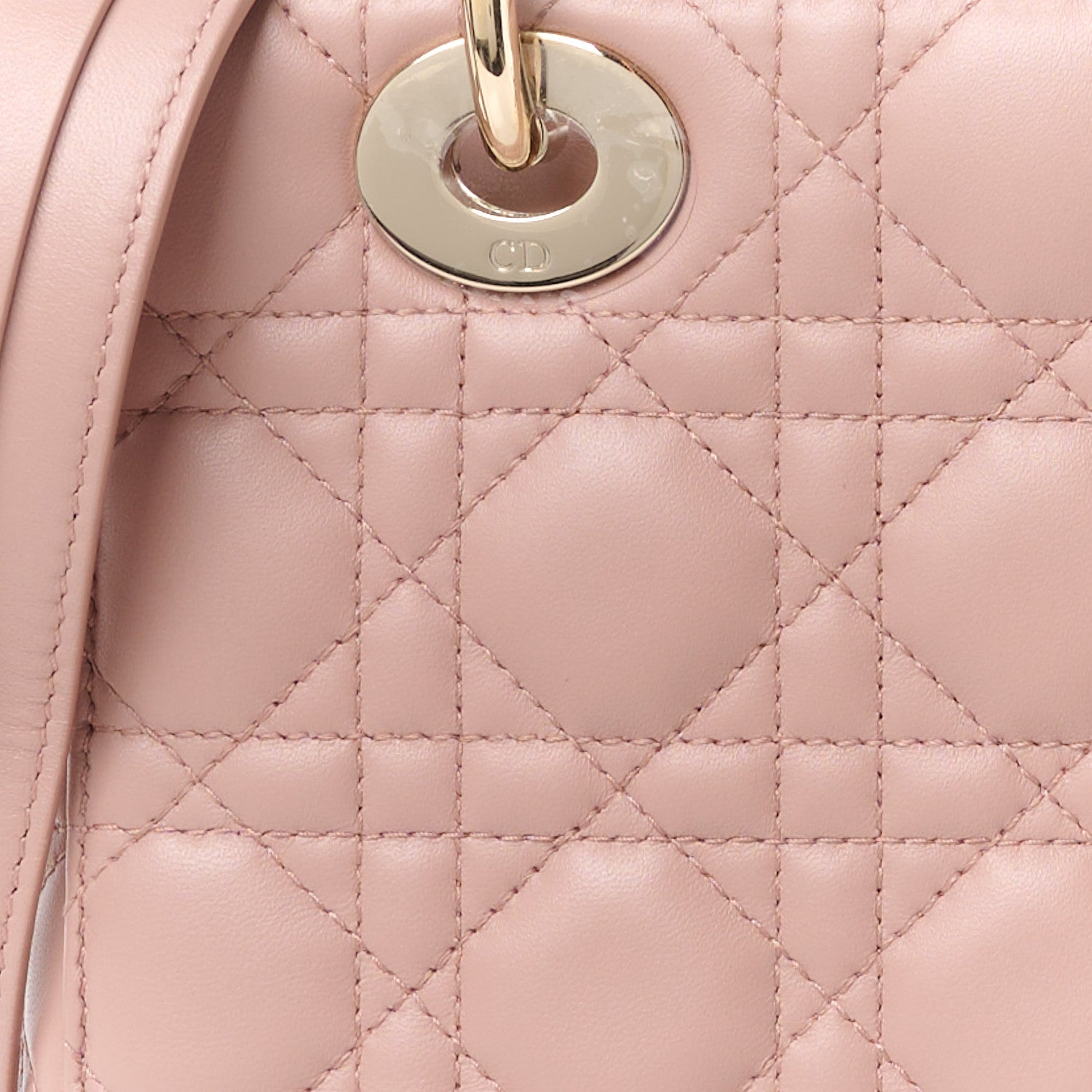 Christian Dior Lambskin Cannage Small My ABCDior Lady Dior Fard 8 of 11