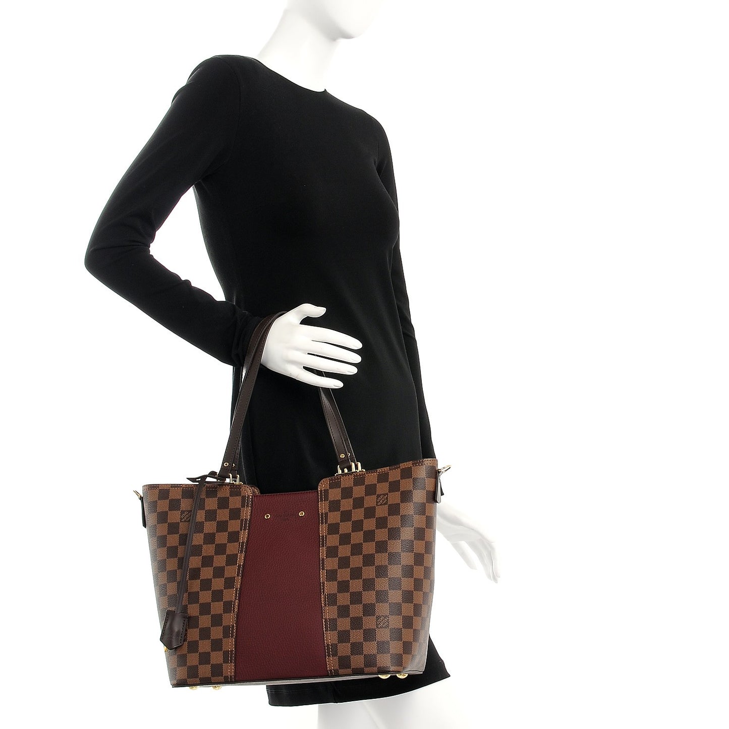 Damier Ebene Taurillon Jersey Bordeaux
