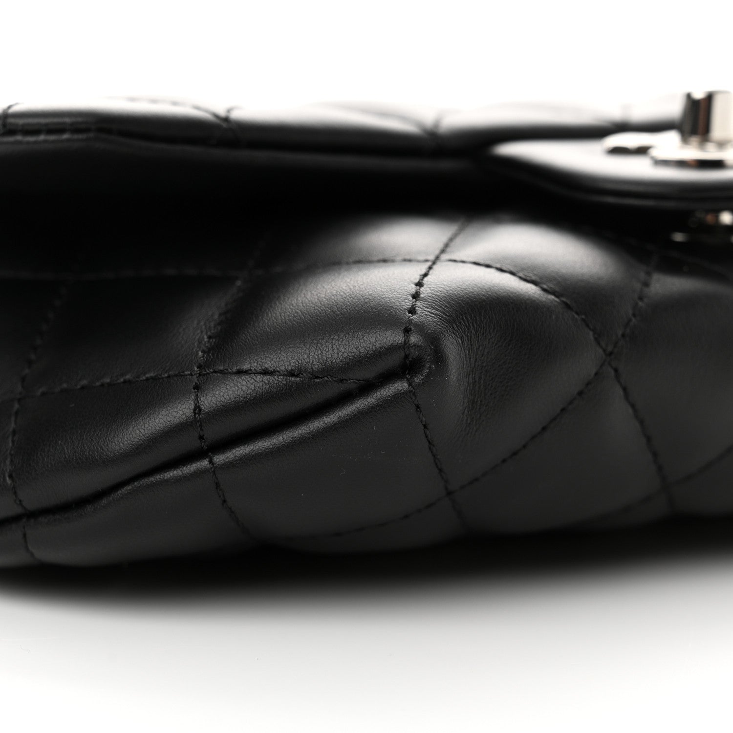 Chanel Calfskin Quilted CC Uniform Flap Belt Bag Black 9 of 10