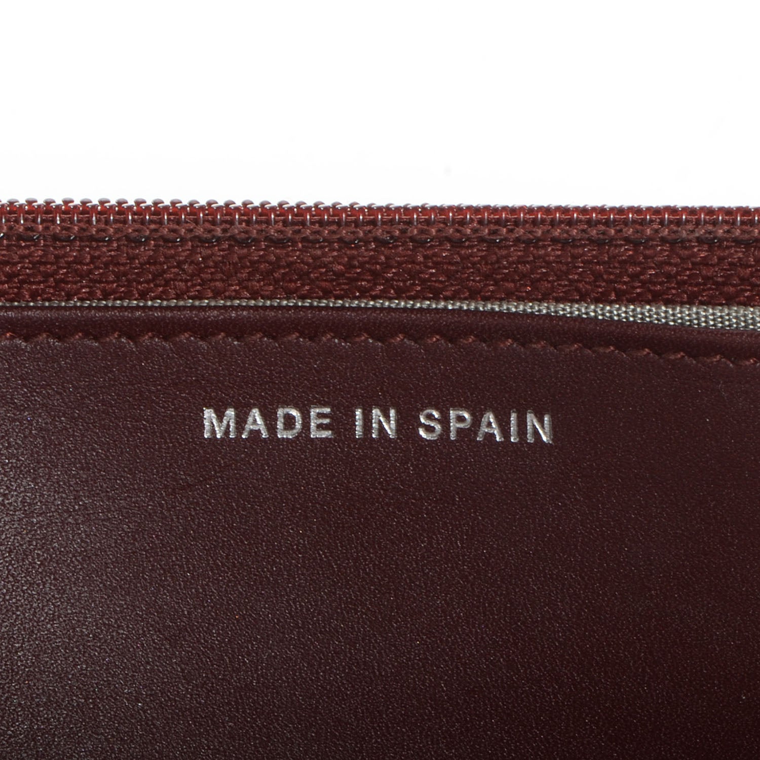 Chanel Caviar Timeless CC Wallet on Chain WOC Dark Red 7 of 8