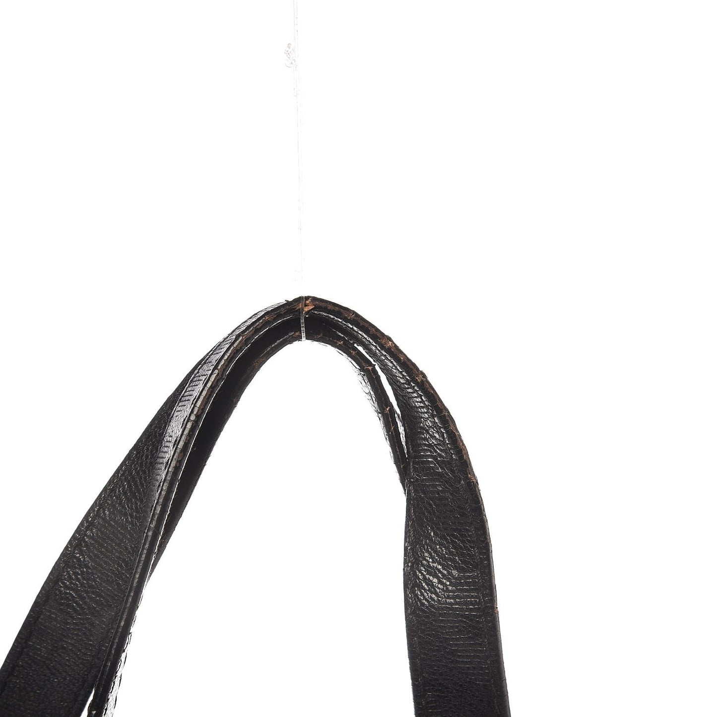 Patent Laser Cut Leopard Print Riki Tote Black