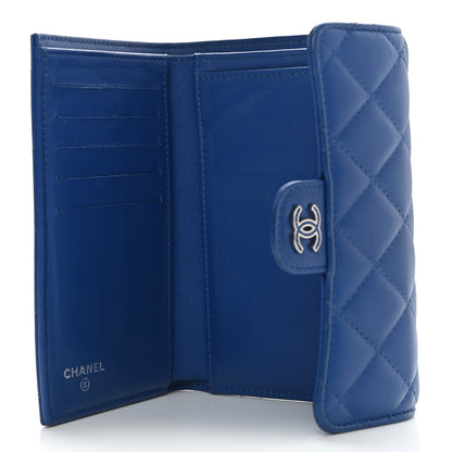 Chanel Lambskin Quilted Medium Flap Wallet Royal Blue 8 of 16