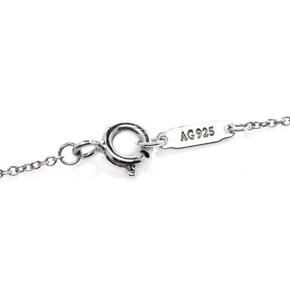 Tiffany Sterling Silver Letter H Disc Pendant Necklace 3 of 4
