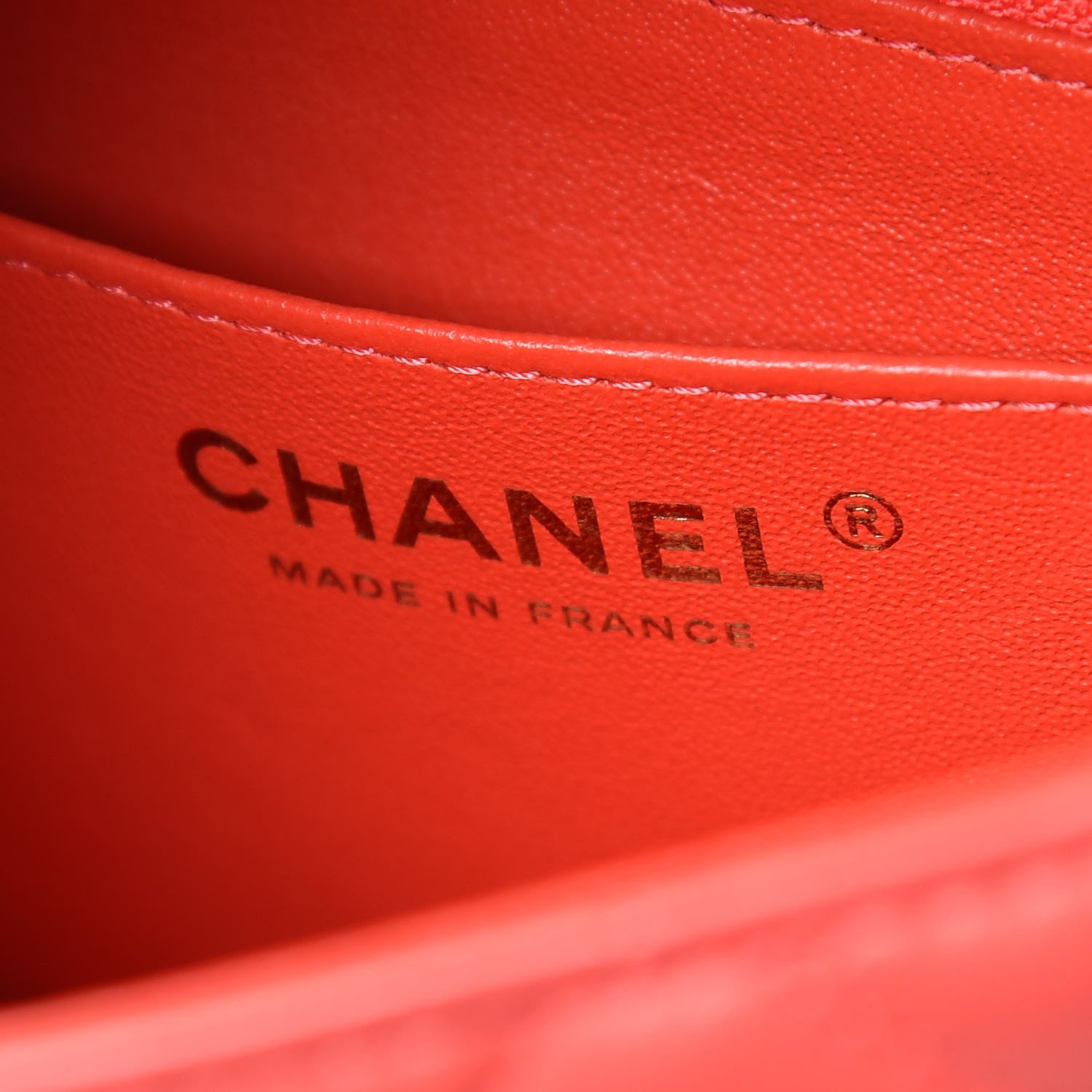Chanel Lambskin Quilted Mini Rectangular Flap Red 6 of 18