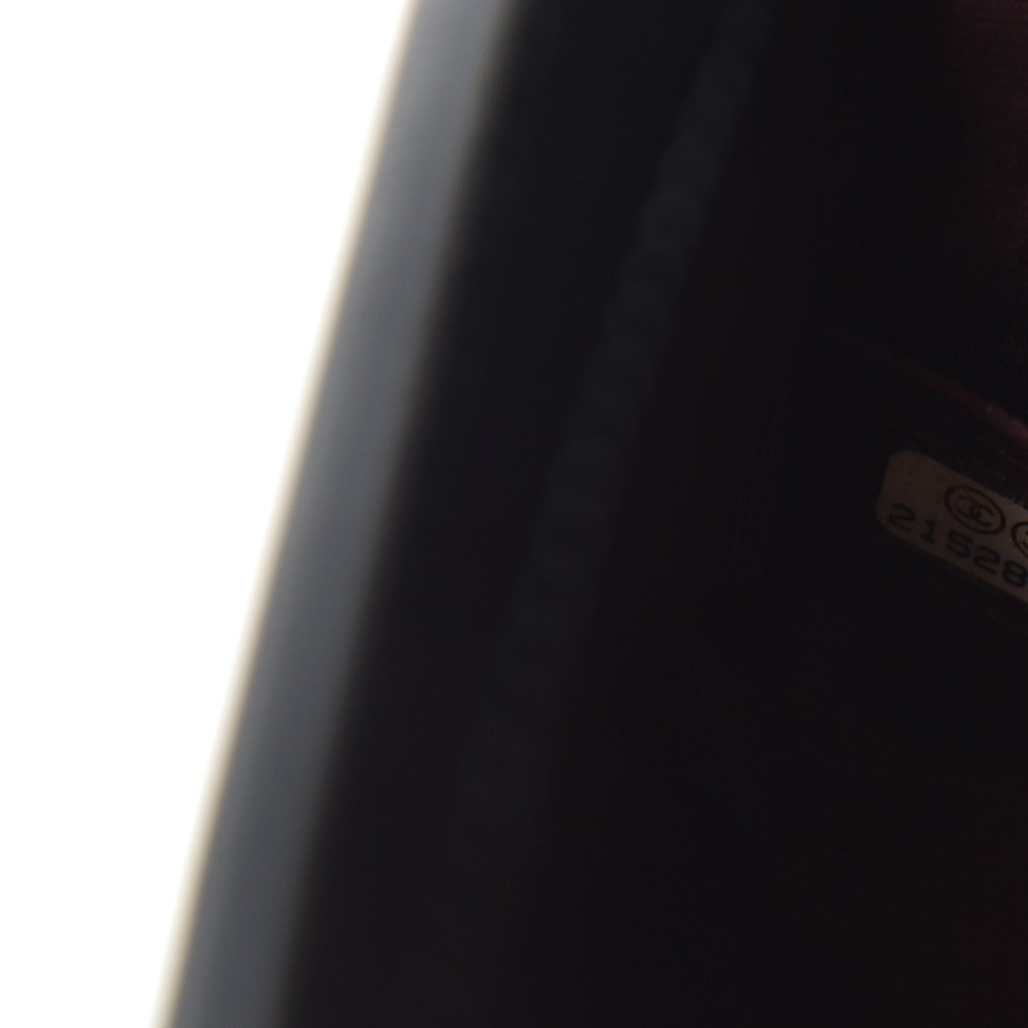 Calfskin Woven Small Boy Flap Black White