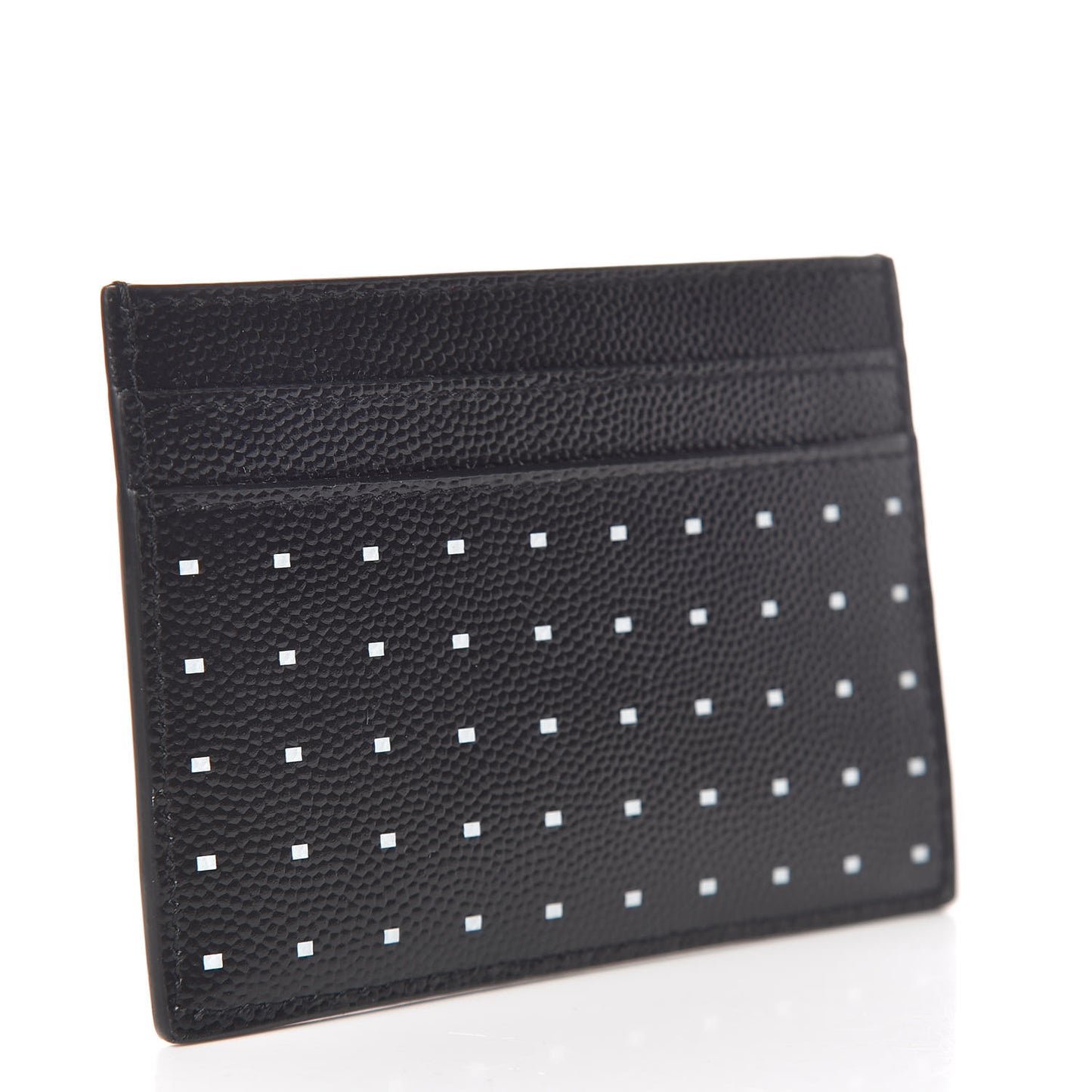 Grain De Poudre Geo Print Monogram Credit Card Case Black White