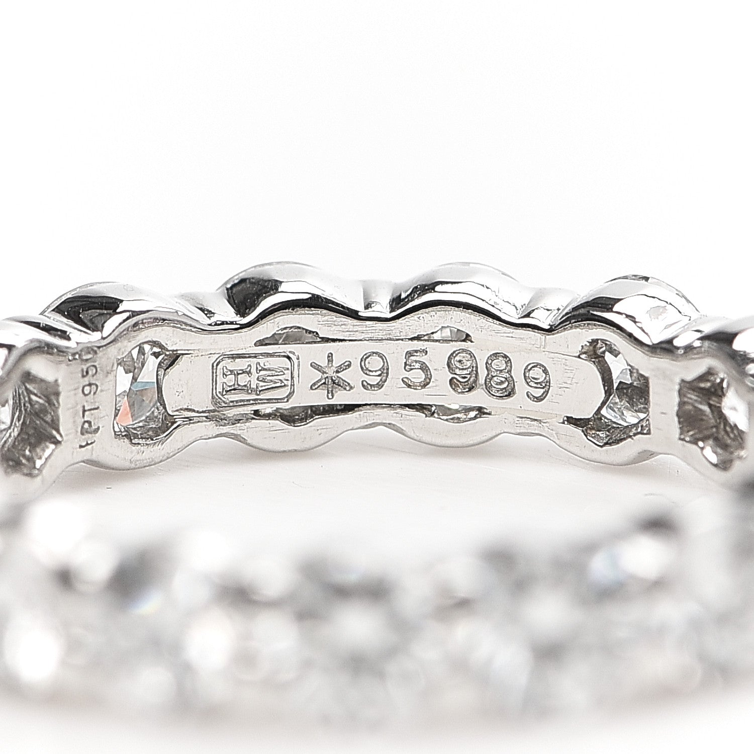 Harry Winston Platinum Diamond 1.87ct Eternity Band Ring 47 4 4 of 5