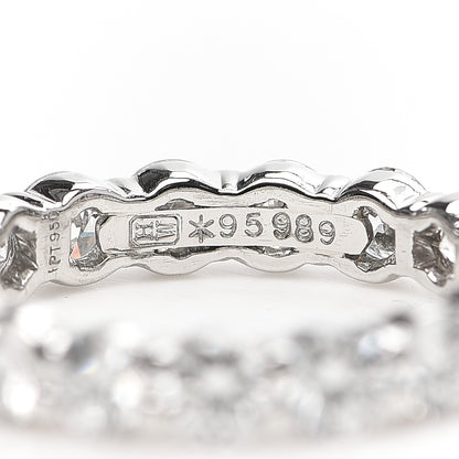 Harry Winston Platinum Diamond 1.87ct Eternity Band Ring 47 4 4 of 5